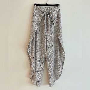 Stylish Black and White beach cover up pants